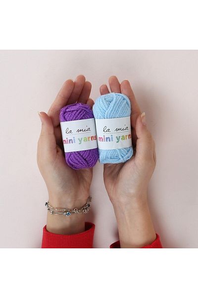 SAVA HOME COLLECTİON La Mia Mini Yarns 10 Πακέτο 10gr Πολύχρωμο Πλεκτό Χειρός