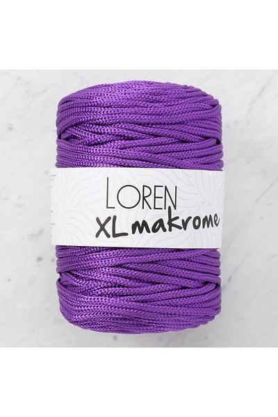 SAVA HOME COLLECTİON Loren XL Macrame Purple Πλεκτό Χειροποίητο Σχοινί - R050 - 33717