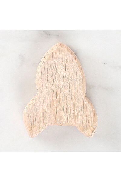 SAVA HOME COLLECTİON Ξύλινες χάντρες Loren Crafts με φιγούρα πυραύλων