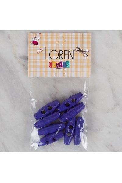 durgunstore Loren Crafts 8-Piece Saks Blue Shepherd Button - 105