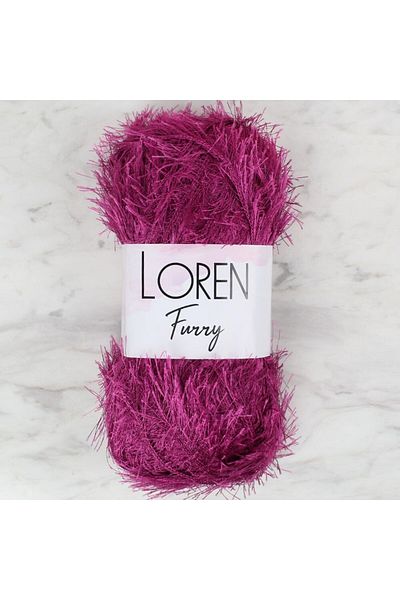SAVA HOME COLLECTİON Loren Furry Purple Πλεκτό Σχοινί - RF031 - 34055