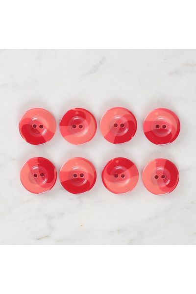 Ethab Ticaret Loren Crafts 8-Pack Button Red - 1128