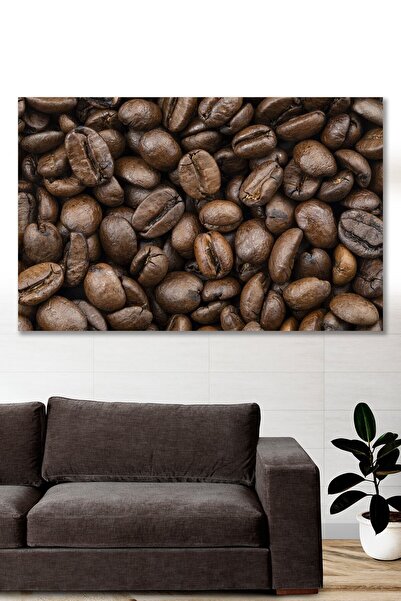 Hediyeler Kapında 70x100 Kahve Çekirdekleri Duvar Kanvas Tablo
