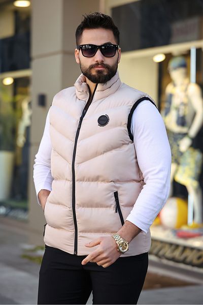 S&M CLOTHİNG New Season Arm Detail Waterproof Inflatable Vest