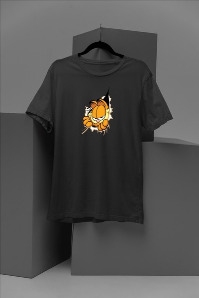 362BASKI Garfield mačka Štampano majica