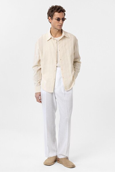 Antioch Stone Textured Jacquard Cotton Men's Shirt