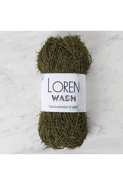 SAVA HOME COLLECTİON Прежда за плетене Loren Wash Army Green - R141 - 34031