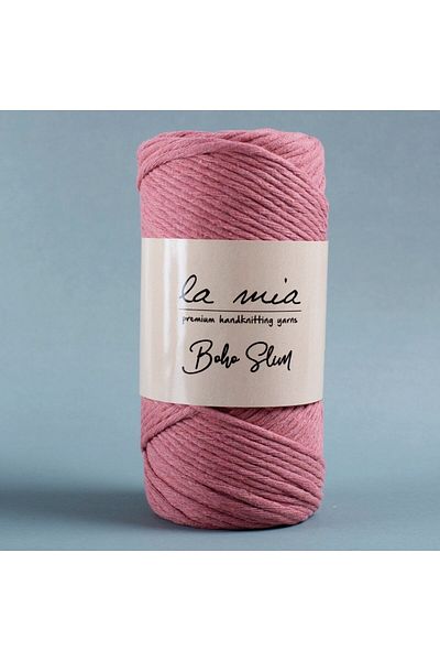 SAVA HOME COLLECTİON La Mia Boho Slim Dusty Rose Πλεκτό Χέρι -L090 - 34196