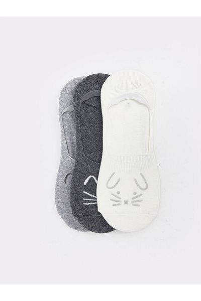 LC Waikiki Women's High Cotton 3-Pack Socks
