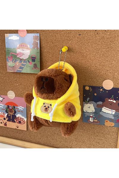Choice Yellow-hoodie C Cute Capybara Plush Toy Hoodie With Wings Simulation Doll Small Size Stuffed Animals