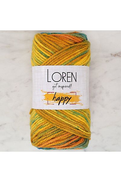SAVA HOME COLLECTİON Loren Happy Ebruli Πλεκτό Κλωστή - RH005 - 34290