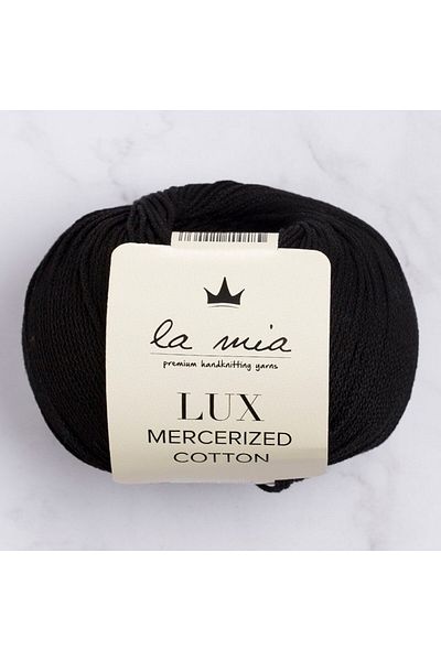 SAVA HOME COLLECTİON Πλεκτό La Mia Lux Black Mercerized Cotton - 1 - 33741