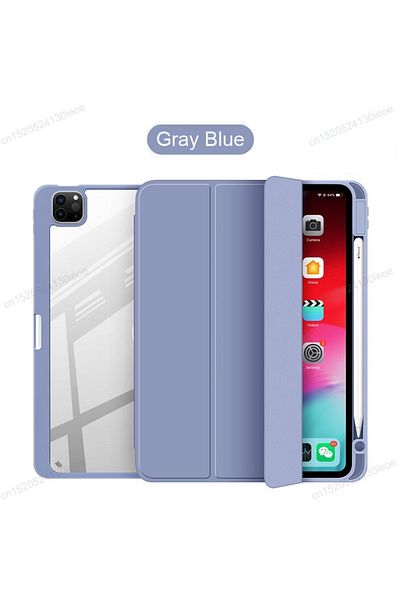 Choice جراب 10.2 7th 8th 9th رمادي أزرق لجهاز iPad Pro 11 12.9 2022 2021 2020 Tabet Cover لجهاز iPad Pro 11 Air