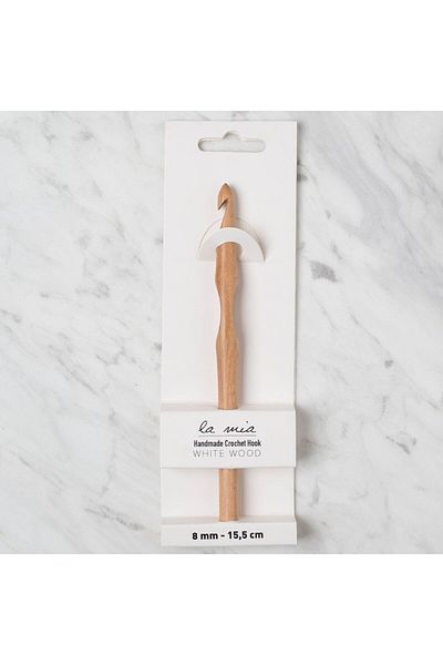 Ethab Ticaret La Mia Whitewood 8 mm 15.5 cm Wood Wool Crochet