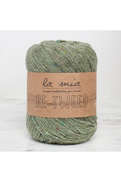 SAVA HOME COLLECTİON La Mia Re-Tweed Green Melange Πλεκτό Χειροποίητο Σχοινί - L173 - 34415