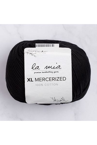 SAVA HOME COLLECTİON La Mia XL Mercerized Μαύρο Πλεκτό Σχοινί - 1 - 33758