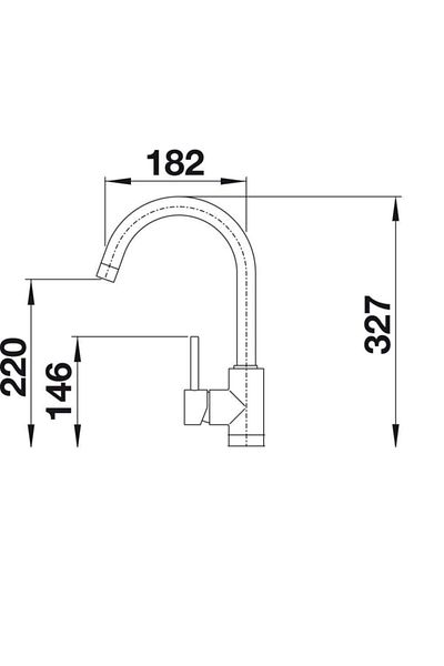 Sardıcı White Kitchen Faucet Hot Cold Double Water Inlet Kitchen Sink Faucet