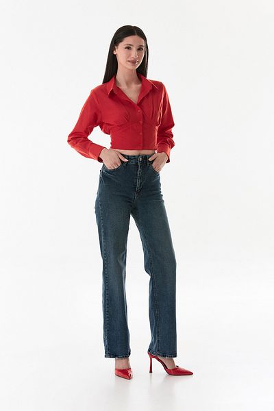 Fulla Moda Pantaloni Palazzo cu talie înaltă