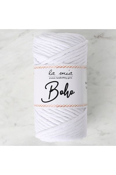 SAVA HOME COLLECTİON La Mia Boho White Twist Macrame Rope - L001 - 33994