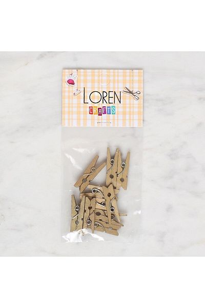 shop Loren Crafts 10 Lu Golden Color Mini Clothespin