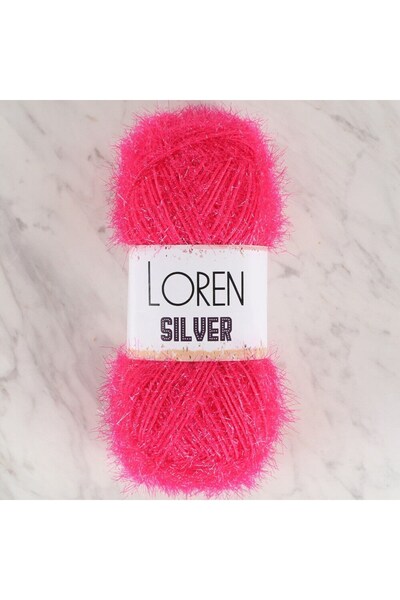 CT STONES Loren Silver Fuchsia Hand Knitting Lanyard - Rs0021 - 34077