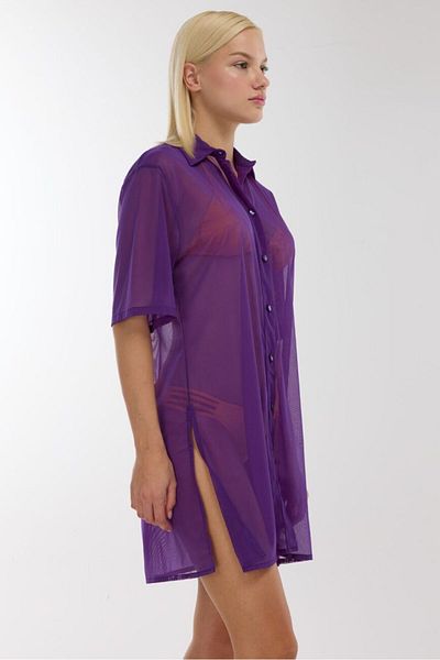 AYYILDIZ 3812 Purple Beach Dress
