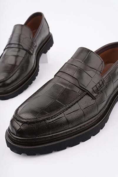 MUGGO Owner Laceless Genuine Leather Men's Daily Casual Shoes