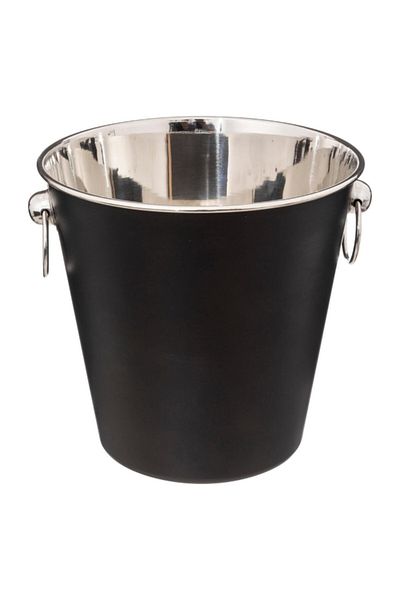 Secret de Gourmet Trendy and Designer Ice Bucket Black and Brown 21 x 22cm