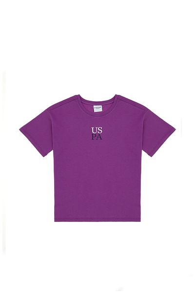 U.S. Polo Assn. Boy's Violet Oversize Crew Neck T-Shirt 50306498-Vr037