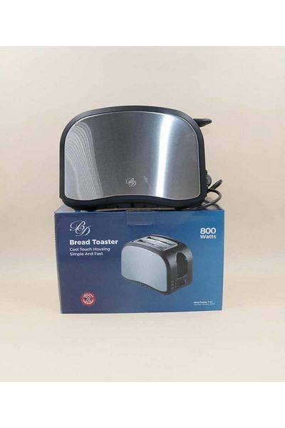 BİNDAWOOD B&D TOASTER 800 W , 2 SLOT , BLACK & SELIVER