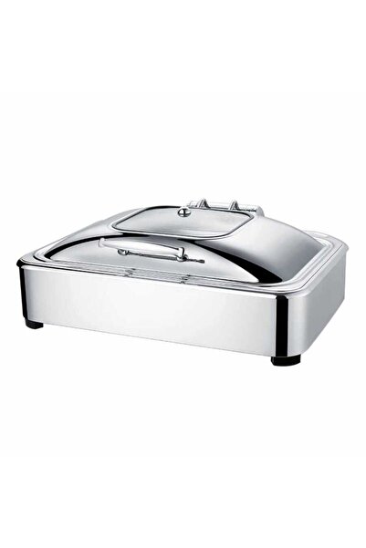 Epinox Chafıng Dısh Dörtgen Hidrolik Kapak 9 L 1/1 Gömme
