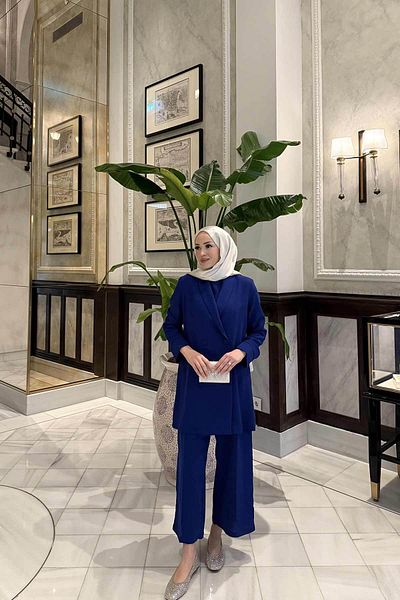 Melike Tatar Saks Jumpsuit with Jacket 32-9357-2