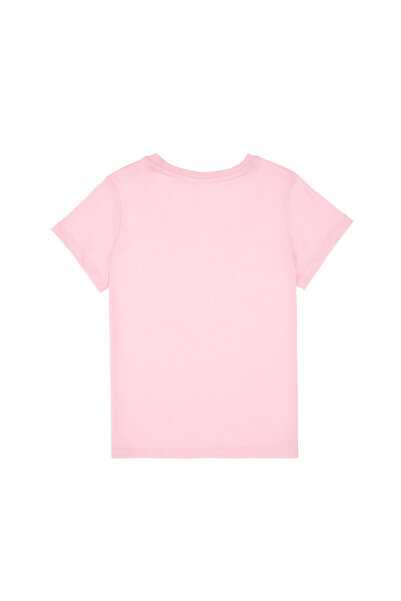 U.S. Polo Assn. Erkek Çocuk Açık Pembe Basic Bisiklet Yaka Tişört 50306502-VR078