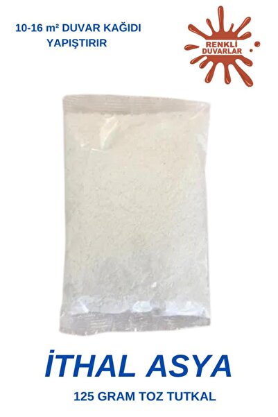 Renkli Duvarlar 125 Gram Duvar Kağıdı Toz Tutkal 1 Adet İthal Asya Güçlü Yapı...