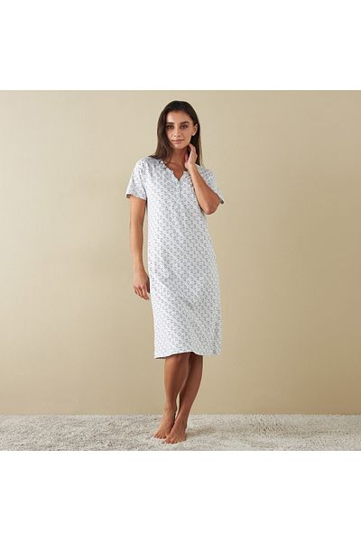 FAV All-Over Print Sleepshirt with Short Sleeves