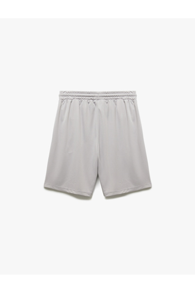 Koton Beli Bağcıklı Baskılı Cep Detaylı Oversize Spor Şort
