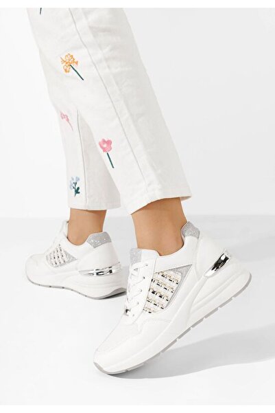 B T Shoes Sneakers με πλατφόρμα Brynda λευκά