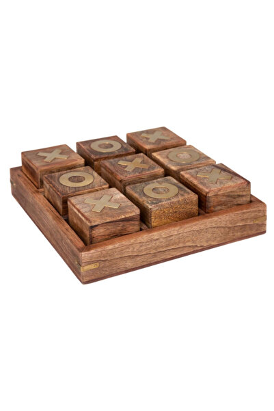 Atmosphera لعبة أوسكار الخشبية تيك تاك تو 23 × 23 سم