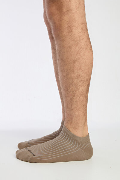 Hype of Steps Misto - Πακέτο με 3 Μπεζ κάλτσες No Show