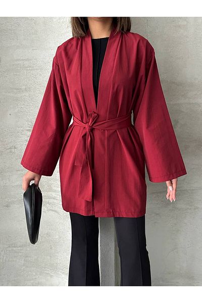 İLKCET MODA Kimono de damă oversize din țesătură popelin
