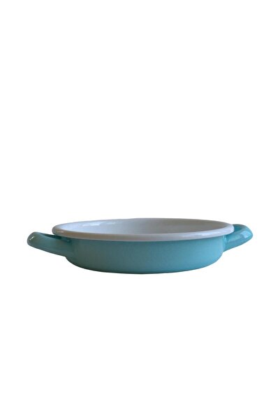 Elifle 18 cm Double Handle Egg Sahanı - Enameled Sahanı Healthy Omelet Pan