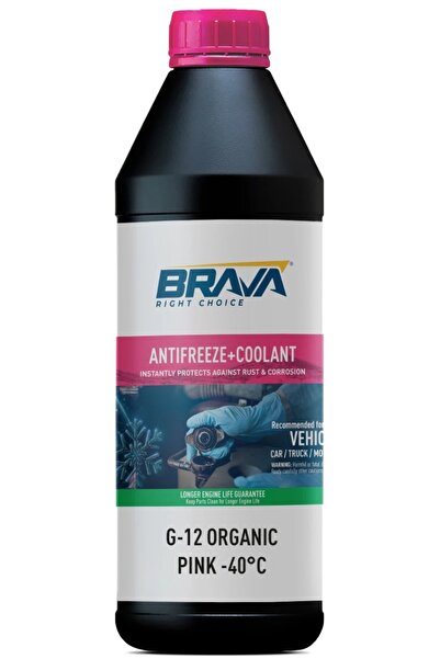 Brava ORGANİK 1 LT G-12 ANTİFRİZ PEMBE -40°C
