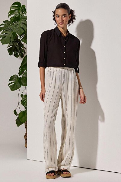 White By Nature Black Long Sleeve Classic Women's Shirt