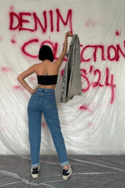 TUA MODA Tua Moda Blue Pipe Leg Jeans Trousers