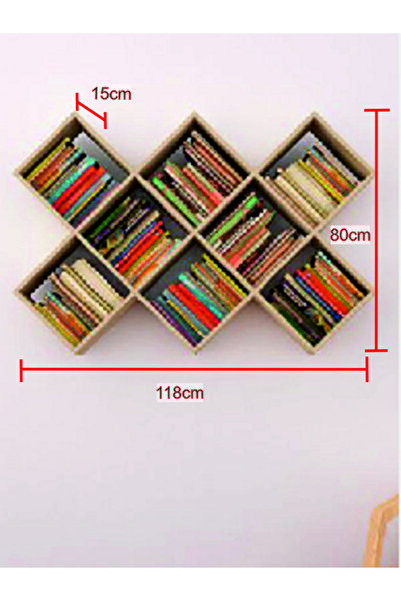 Genel Markalar Talya Kitaplık Mdf Duvar Rafı