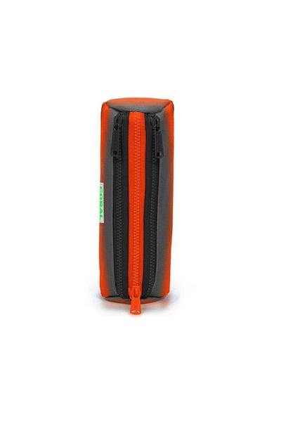 Coral High 22048 Τσάντα μολυβιού τριών διαμερισμάτων για παιδιά σε γκρι πορτοκαλί χρώμα