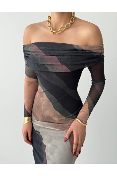 JANES Sevilla Madonna Collar Tulle Dress