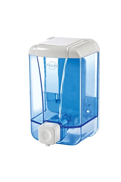 Palex Sıvı Sabun Dispenseri 1000 CC. (Şeffaf-Mavi)