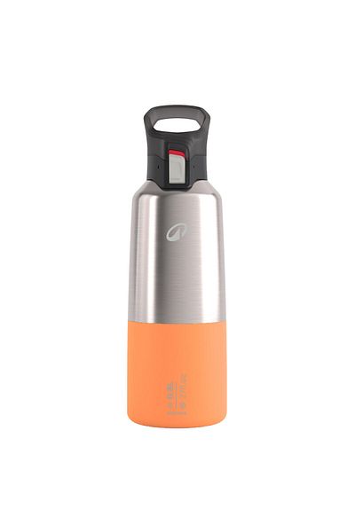 Decathlon Stainless Steel Thermos with Practical Lid 0.8 L - White
