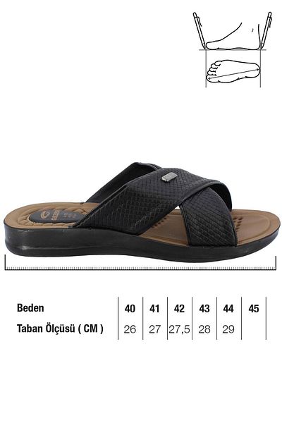 GEZER 12598 Ανδρικές ημερήσιες παντόφλες ανατομικής σόλας